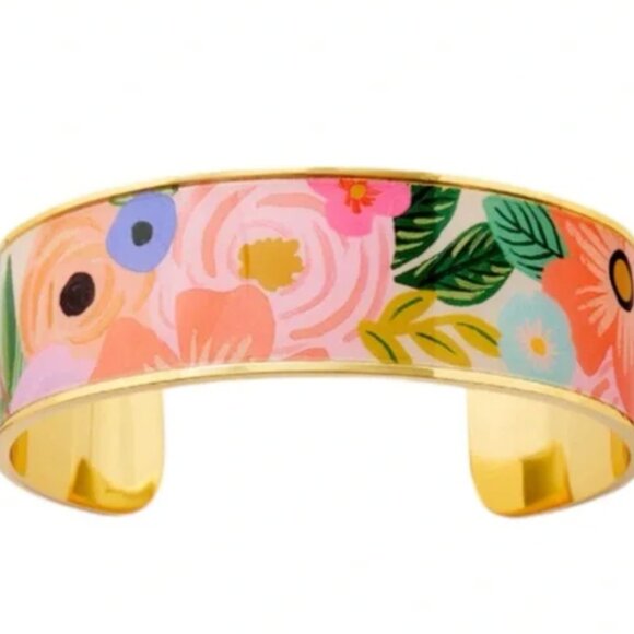 RIFLE CO. NWOT ENAMEL CUFF - GARDEN PARTY - Picture 2 of 3